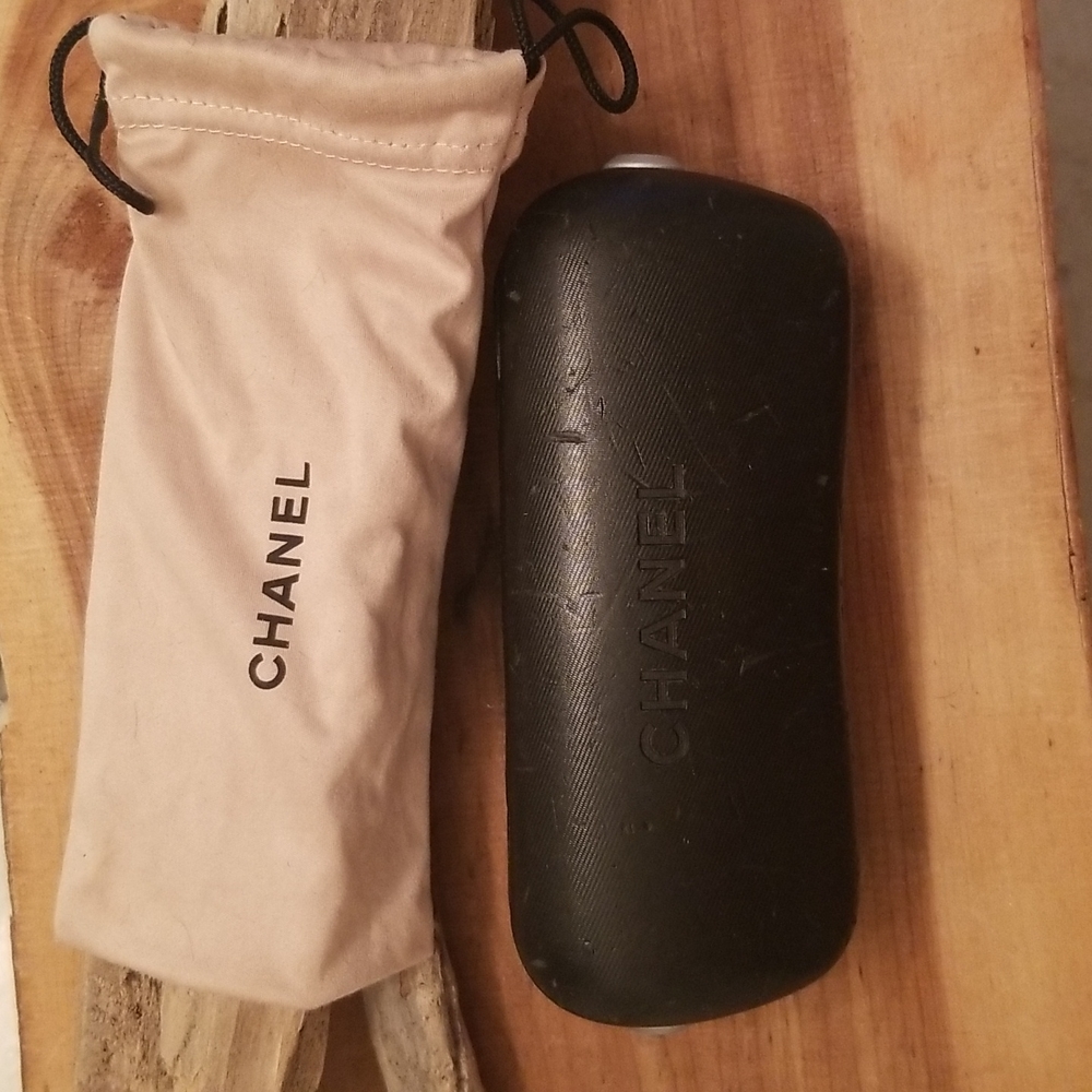 Authentic CHANEL Eyeglass Case, Drawstring Eyeglass Dust Bag and Original Box - Picture 2 of 16